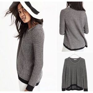 Madewell sweatshirt black/white